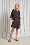 Academy Brand Womens - Hampton L/S Shirt Dress Black