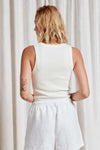 Academy Brand Womens - Essential Rib Tank White