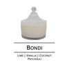 Cove Collection - Carousel Candle White/Clear Bondi