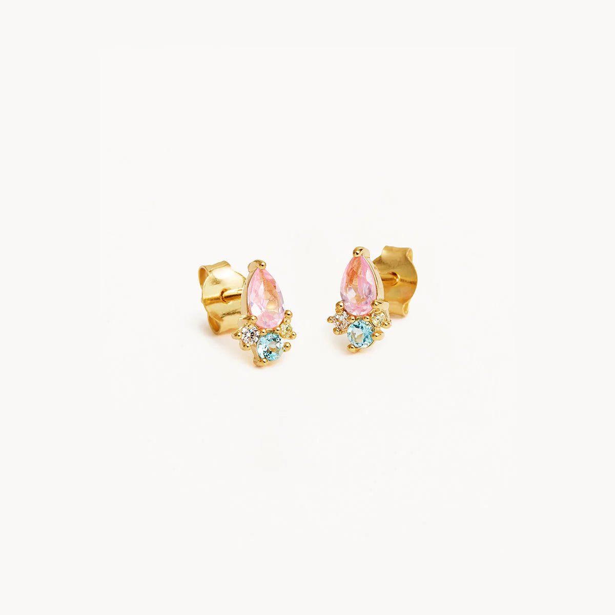 By Charlotte - Cherished Connections Stud Earrings Gold Vermeil