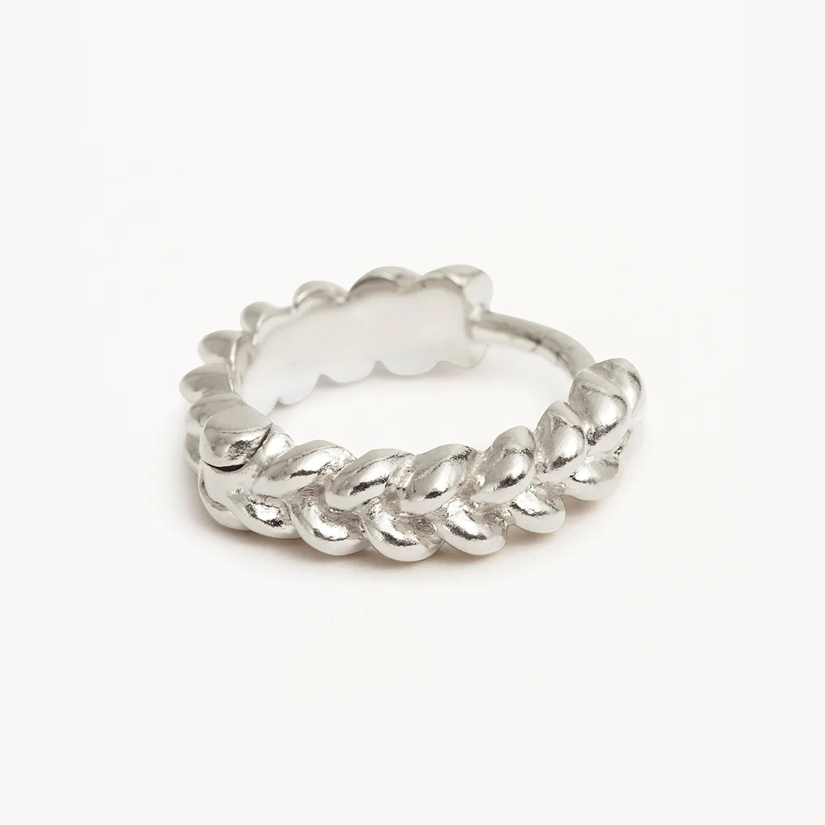 By Charlotte - Intertwined Small Hoops Sterling Silver