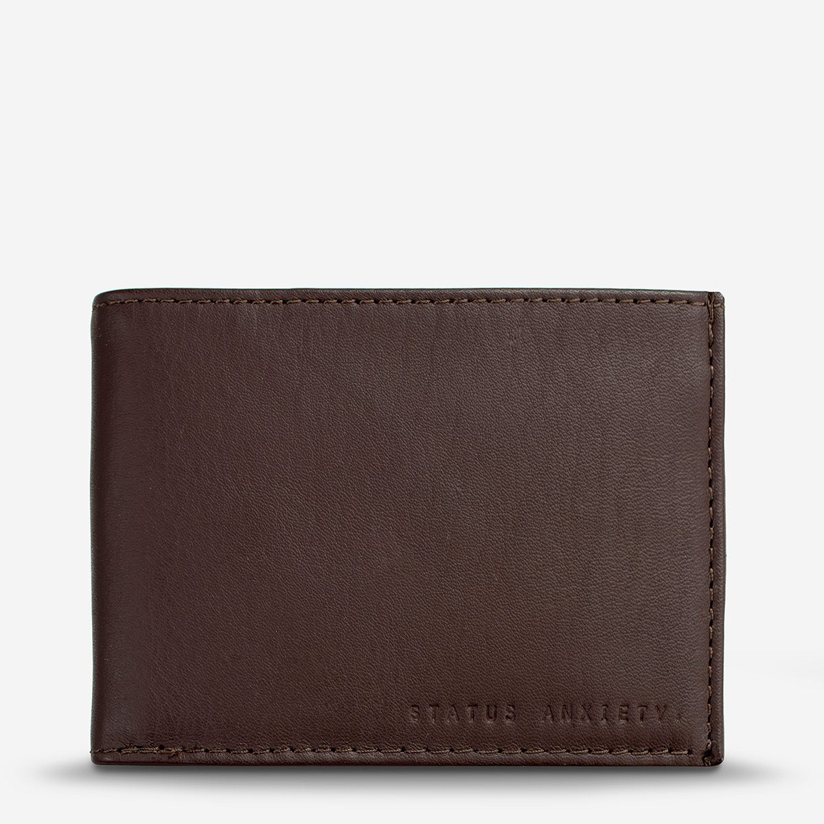 status anxiety wallet noah chocolate front