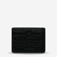 Status anxiety minimal card wallet black bubble leather together for now