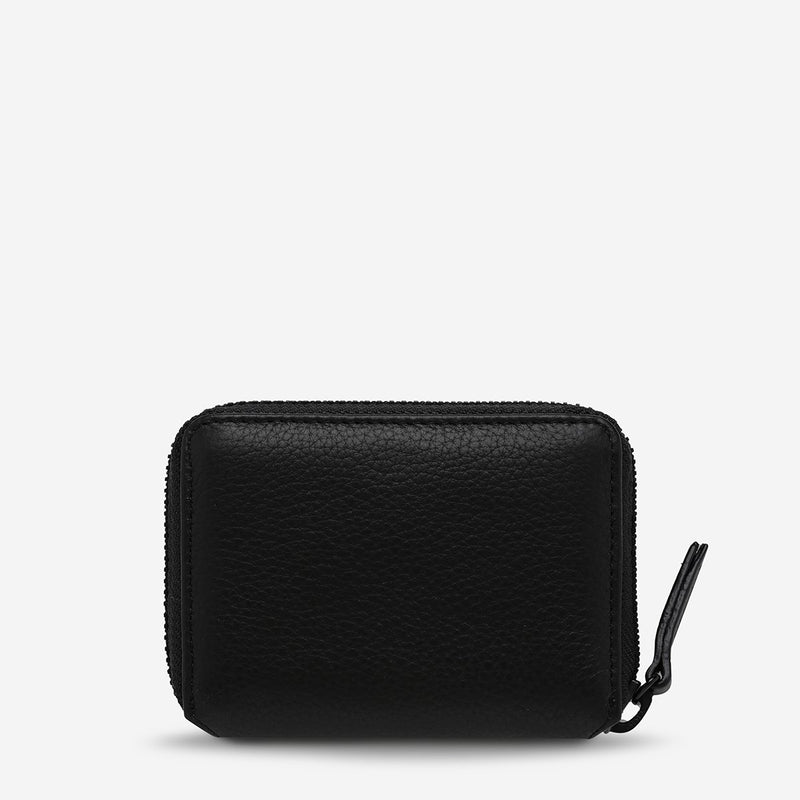 status anxiety black wayward wallet back