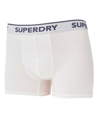 SUPERDRY - Multi Classic Boxer Triple Pack in Optic White