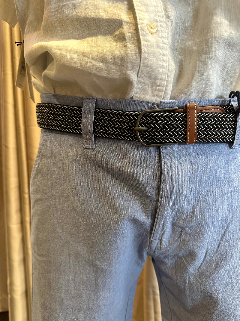 Tokyo Laundry - Pomona Short with Belt Blue Oxford