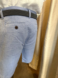 Tokyo Laundry - Pomona Short with Belt Blue Oxford